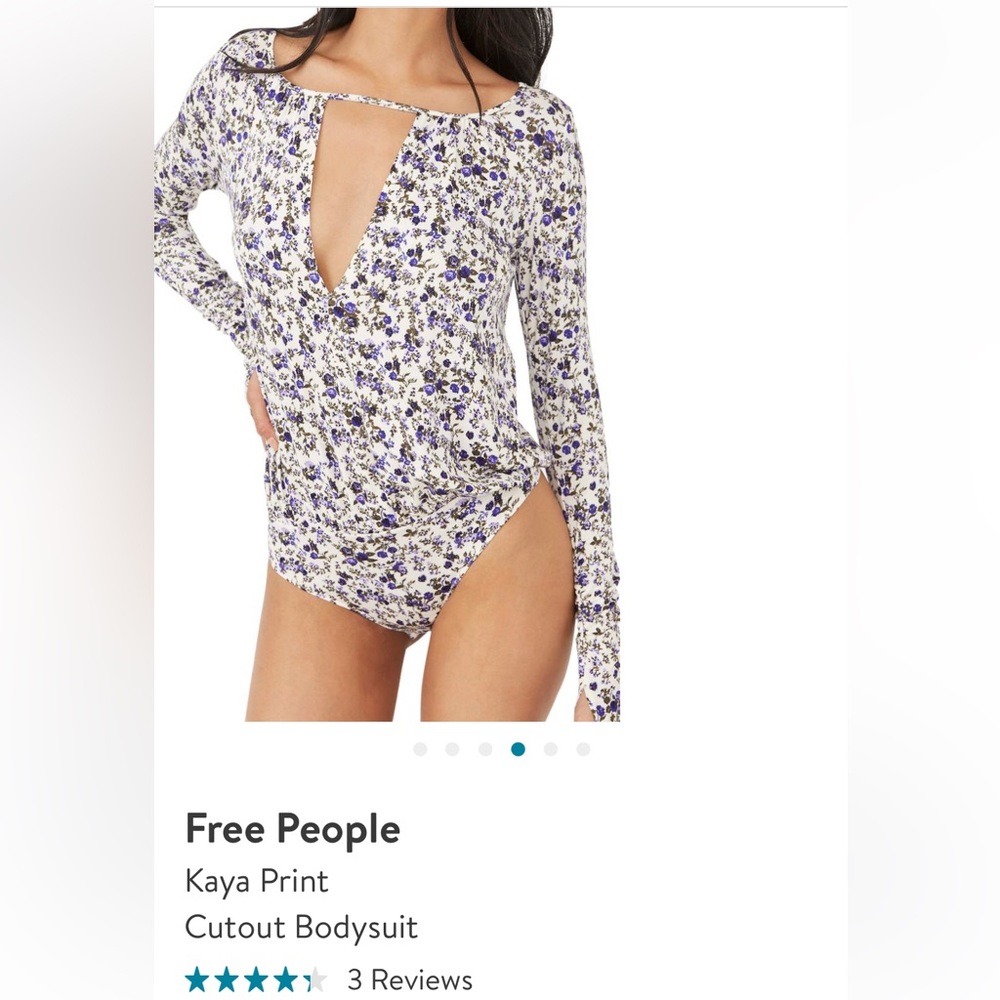 Free People Kaya Print Body Suit
